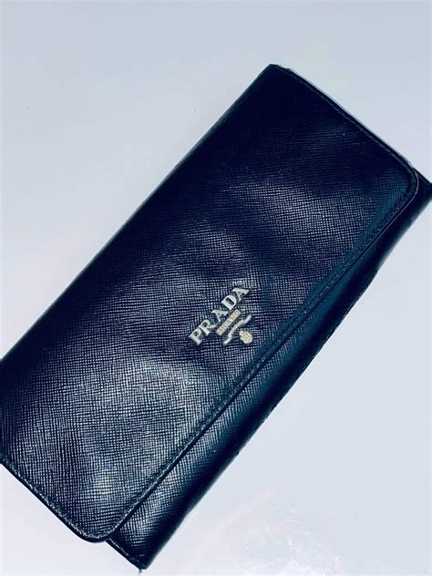 prada blue wallet womens replica|authentic prada wallet sale.